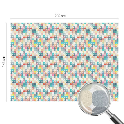 Fensterfolie Sichtschutz Bunte Quadrate