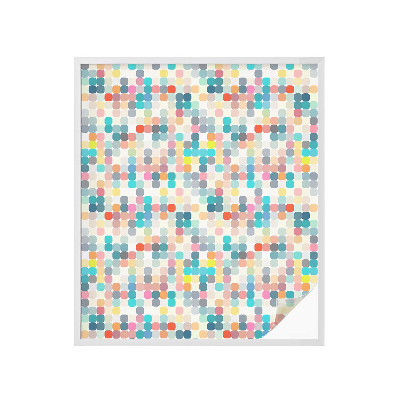 Fensterfolie Sichtschutz Bunte Quadrate