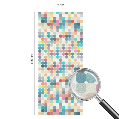Fensterfolie Sichtschutz Bunte Quadrate