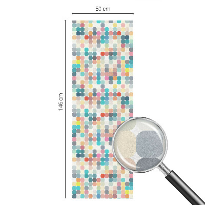 Fensterfolie Sichtschutz Bunte Quadrate