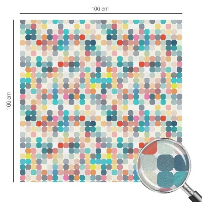 Fensterfolie Sichtschutz Bunte Quadrate