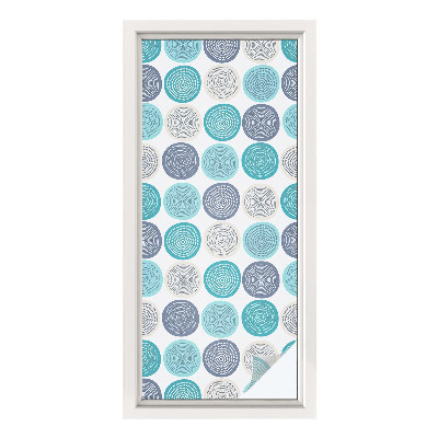 Klebefolie Fenster Sichtschutz Geometrische Kreise