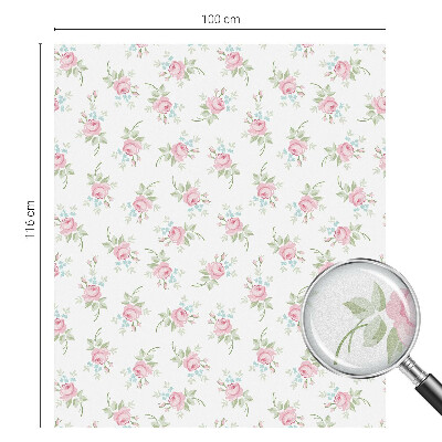 Folie für Fenster blickdicht Romantische Rosen