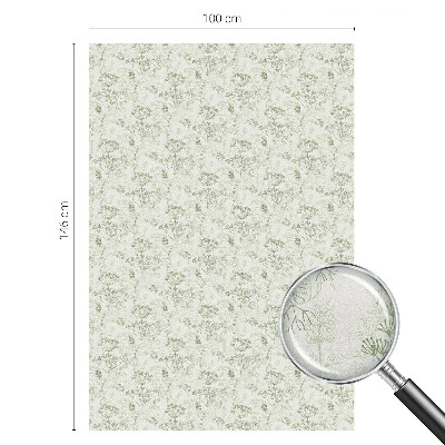 Sichtschutzfolie Fenster Buntglasoptik Botanisches Muster