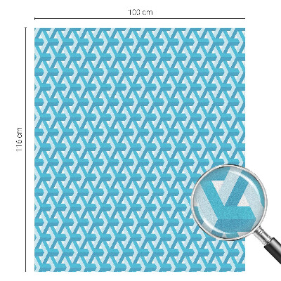 Sichtschutz Klebefolie Buntglasoptik Geometrische Würfel