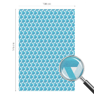 Sichtschutz Klebefolie Buntglasoptik Geometrische Würfel