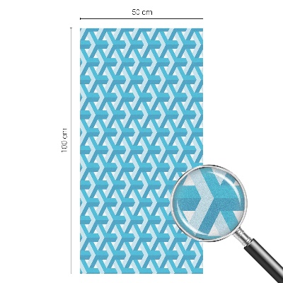 Sichtschutz Klebefolie Buntglasoptik Geometrische Würfel