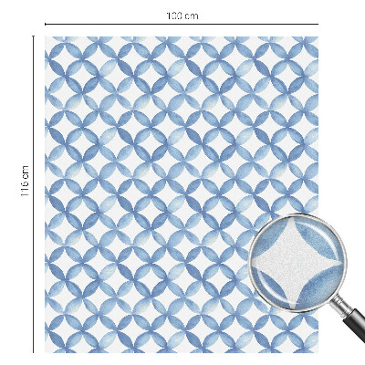 Sichtschutzfolie Fenster Buntglasoptik Geometrische Blumen