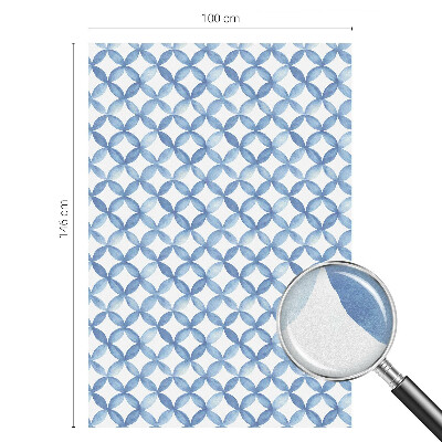 Sichtschutzfolie Fenster Buntglasoptik Geometrische Blumen