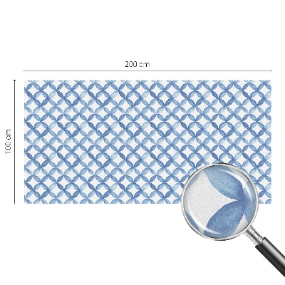 Sichtschutzfolie Fenster Buntglasoptik Geometrische Blumen