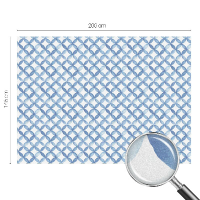 Sichtschutzfolie Fenster Buntglasoptik Geometrische Blumen