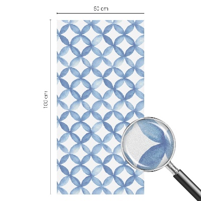 Sichtschutzfolie Fenster Buntglasoptik Geometrische Blumen