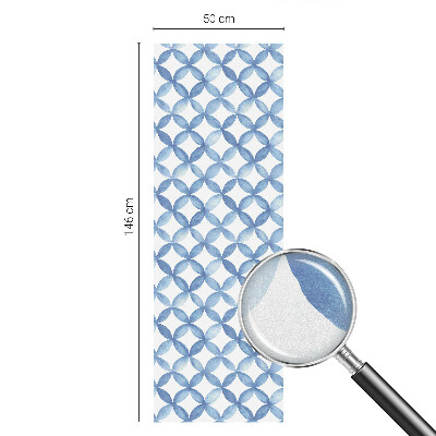 Sichtschutzfolie Fenster Buntglasoptik Geometrische Blumen