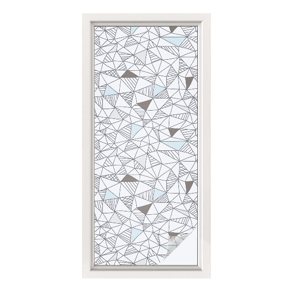 Sichtschutz Klebefolie Buntglasoptik Abstrakte Formen