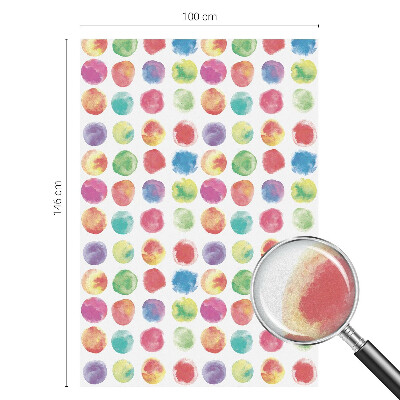 Sichtschutzfolie Fenster Buntglasoptik Bunte Kreise