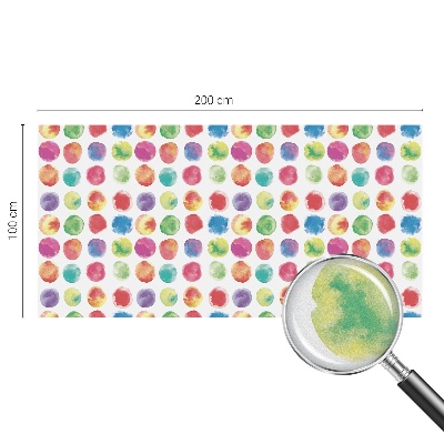 Sichtschutzfolie Fenster Buntglasoptik Bunte Kreise