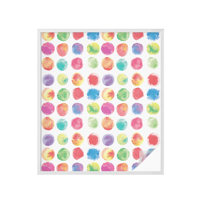 Sichtschutzfolie Fenster Buntglasoptik Bunte Kreise