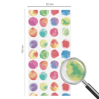 Sichtschutzfolie Fenster Buntglasoptik Bunte Kreise