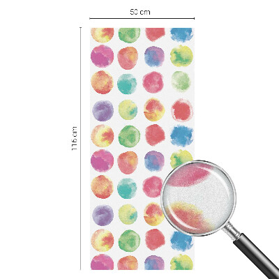 Sichtschutzfolie Fenster Buntglasoptik Bunte Kreise