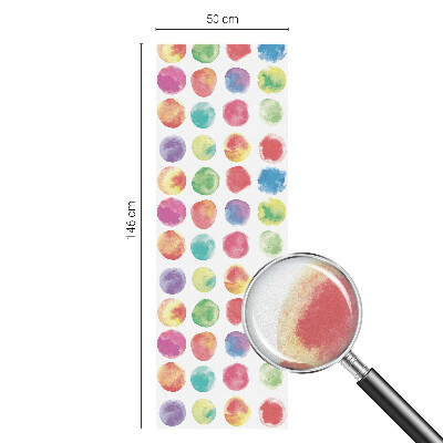 Sichtschutzfolie Fenster Buntglasoptik Bunte Kreise