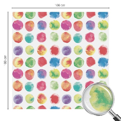 Sichtschutzfolie Fenster Buntglasoptik Bunte Kreise