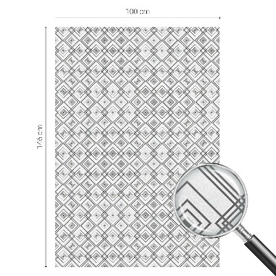 Sichtschutz Klebefolie Buntglasoptik Rhombische Harmonie