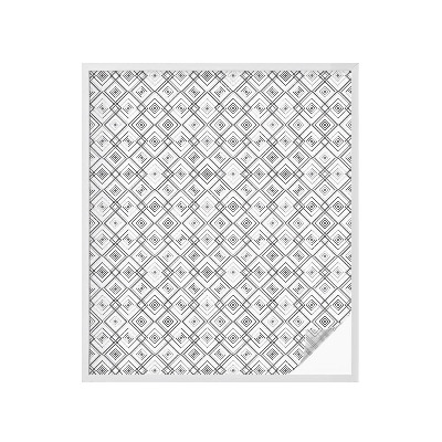 Sichtschutz Klebefolie Buntglasoptik Rhombische Harmonie