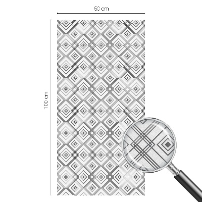 Sichtschutz Klebefolie Buntglasoptik Rhombische Harmonie