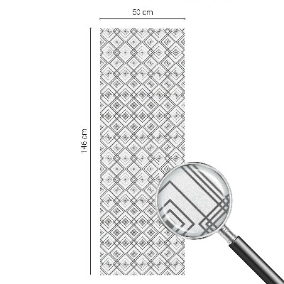 Sichtschutz Klebefolie Buntglasoptik Rhombische Harmonie