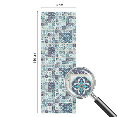 Fensterfolie Sichtschutz Blumenfliesen