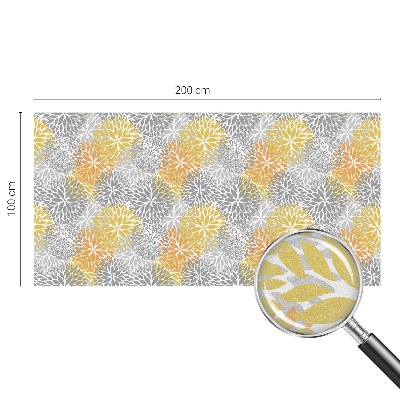 Sichtschutzfolie Fenster Buntglasoptik Bunte Blumen