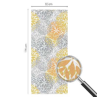 Sichtschutzfolie Fenster Buntglasoptik Bunte Blumen