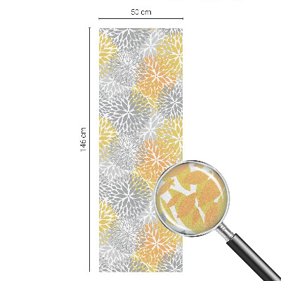 Sichtschutzfolie Fenster Buntglasoptik Bunte Blumen