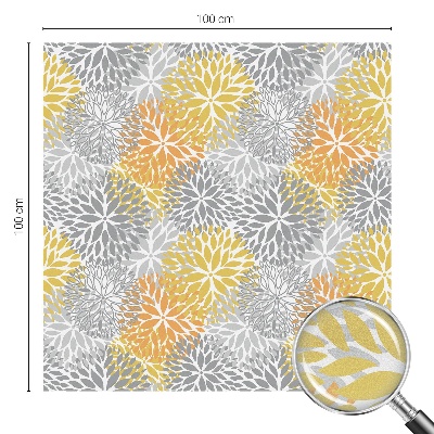 Sichtschutzfolie Fenster Buntglasoptik Bunte Blumen