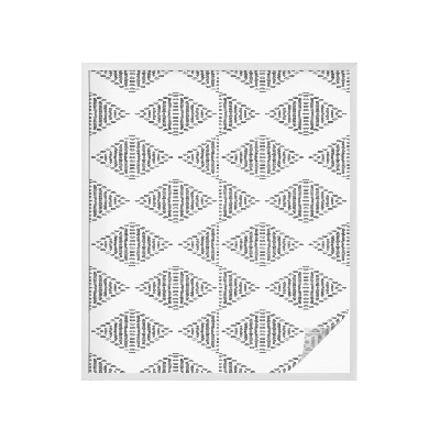 Sichtschutz Klebefolie Buntglasoptik Geometrische Rauten