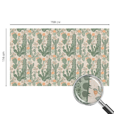 Sichtschutz Klebefolie Buntglasoptik Grüne Sukkulenten