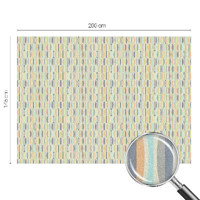 Sichtschutzfolie Fenster Buntglasoptik Ovale Muster