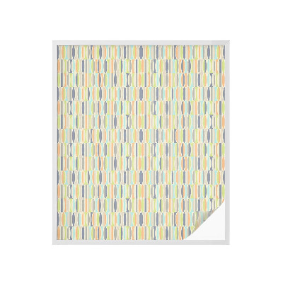 Sichtschutzfolie Fenster Buntglasoptik Ovale Muster