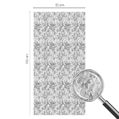 Sichtschutzfolie Fenster Buntglasoptik Florale Eleganz