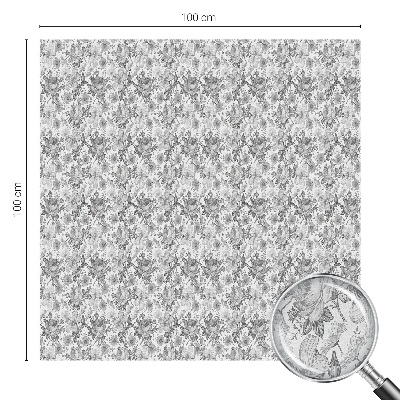 Sichtschutzfolie Fenster Buntglasoptik Florale Eleganz