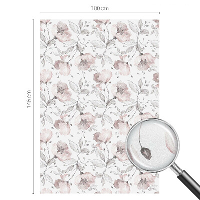 Fensterfolie Sichtschutz Rosenblätter