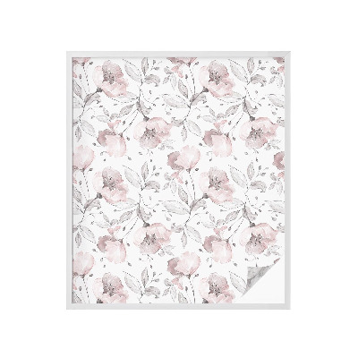 Fensterfolie Sichtschutz Rosenblätter