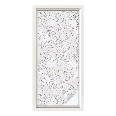 Fensterfolie Sichtschutz Pflanzenornament