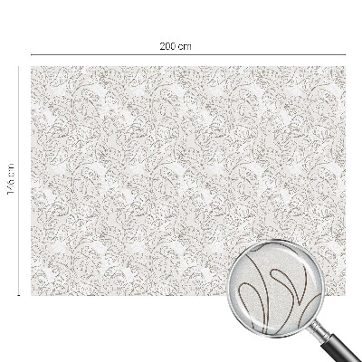 Fensterfolie Sichtschutz Pflanzenornament