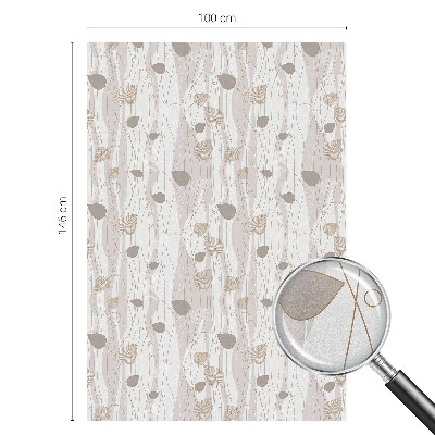 Sichtschutz Klebefolie Buntglasoptik Elegante Blätter