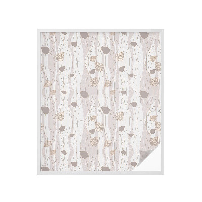 Sichtschutz Klebefolie Buntglasoptik Elegante Blätter