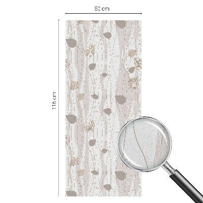 Sichtschutz Klebefolie Buntglasoptik Elegante Blätter