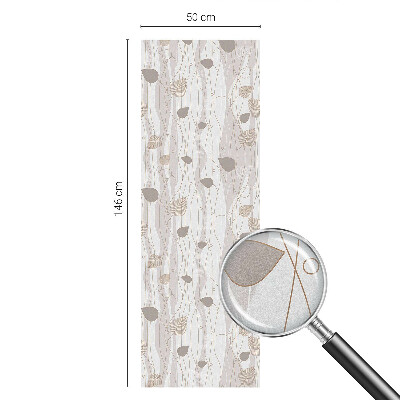 Sichtschutz Klebefolie Buntglasoptik Elegante Blätter