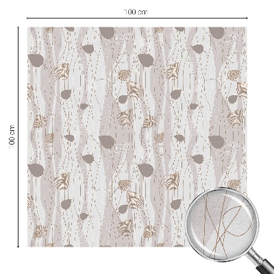 Sichtschutz Klebefolie Buntglasoptik Elegante Blätter