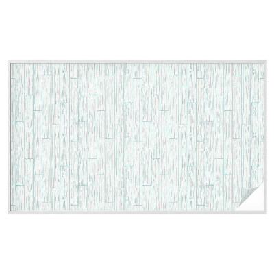 Sichtschutzfolie Fenster Buntglasoptik Holzmuster